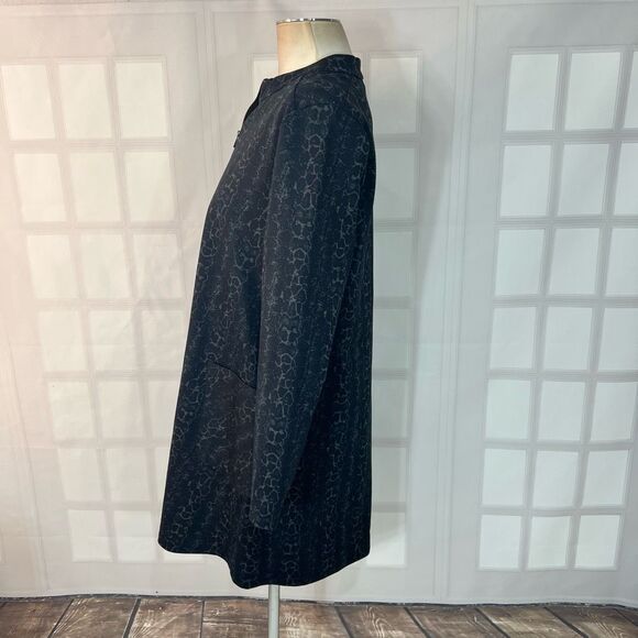 Ruti Black Long Sleeve Zip Neckline Casual Shift Dress With Pockets Size 1 or s/ - Picture 8 of 13